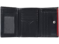 Segali Dámská peněženka kožená 100B černá/červená