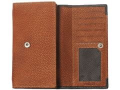 Segali Dámská peněženka kožená 61288 WO oranžová/černá