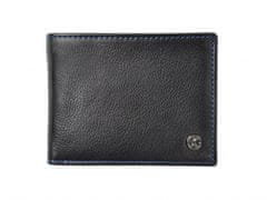 Segali Pánská peněženka kožená SEGALI 907 114 026 černá/modrá