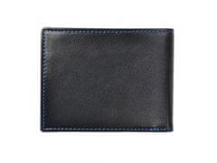 Segali Pánská peněženka kožená SEGALI 907 114 026 černá/modrá