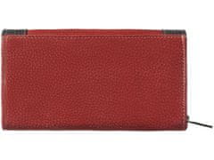 Segali Dámská peněženka kožená 61288 WO červená/černá