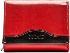 Segali Dámská peněženka kožená 61420 červená/černá