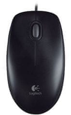 Logitech B100 Optical USB Mouse, černá (910-003357)