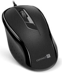 Connect IT Drátová optická myš, černá (CMO-1200-BK)