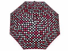 Kraftika 1ks černá dámský mini skládací deštník puntík