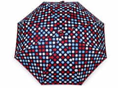 Kraftika 1ks 3 modrá tmavá dámský mini skládací deštník puntík