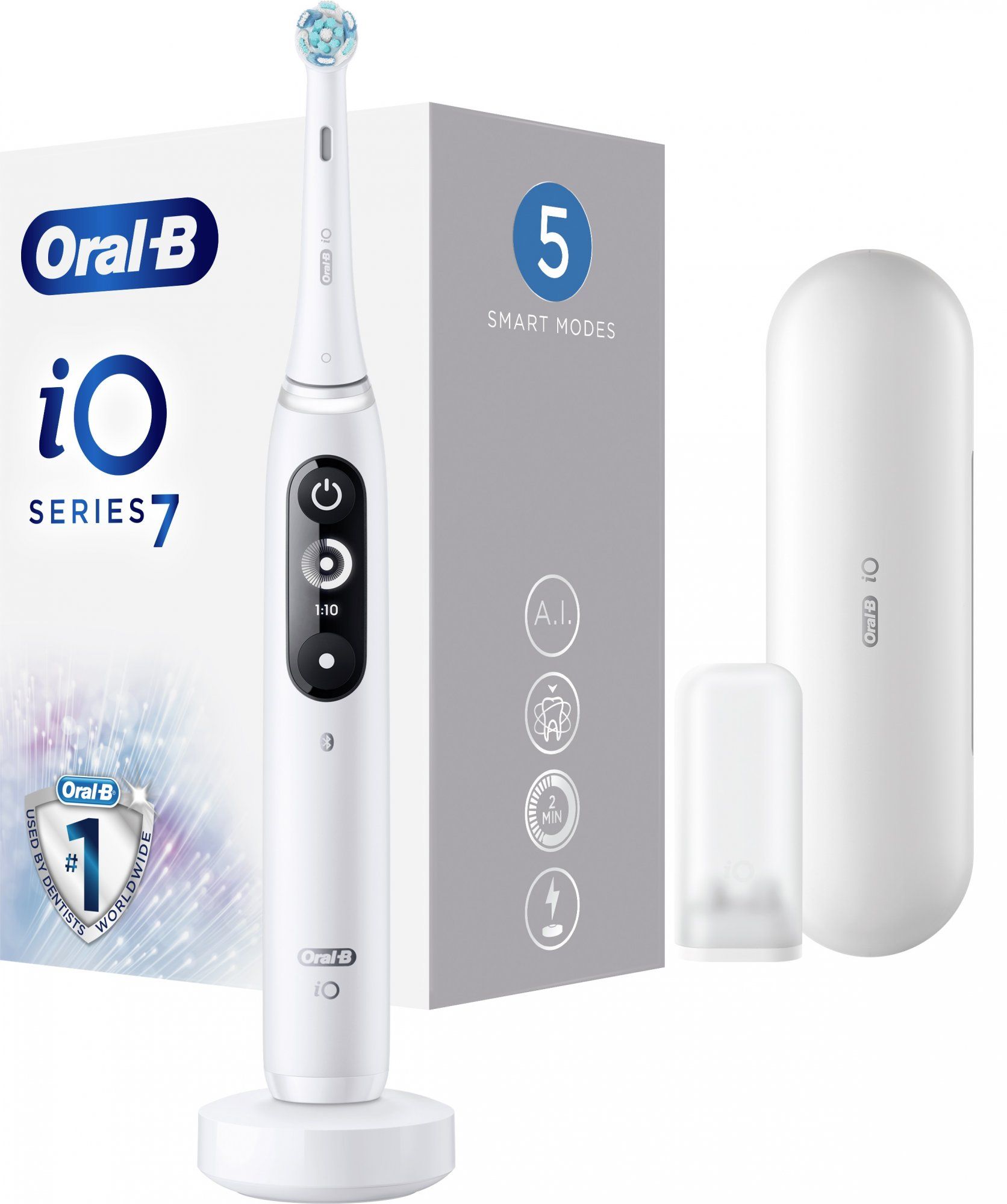 Oral-B iO – 7 –  Fehér Braun dizájnnal