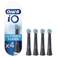 Oral-B  iO Ultimate Clean černé kartáčkové hlavy, balení 4 ks 