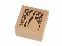 Kraftika 10ks natural papírová krabička natural, svatební krabičky
