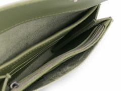 Kraftika 1ks béžová růžová dámská peněženka / dokladovka 9,5x19cm