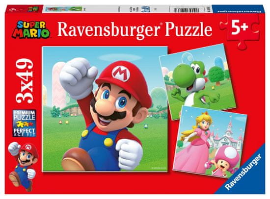 Ravensburger 051861 Puzzle Super Mario 3x49 dílků