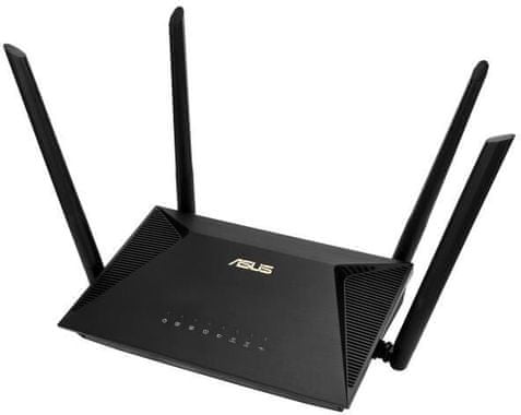 Asus RT-AX53U AX1800 vezeték nélküli Wi-Fi router 2 frekvenciasáv 2,4 GHz 5 GHz teljesítmény 574 1201 Mbps 4 rögzített, erős, modern funkciókban gazdag antenna