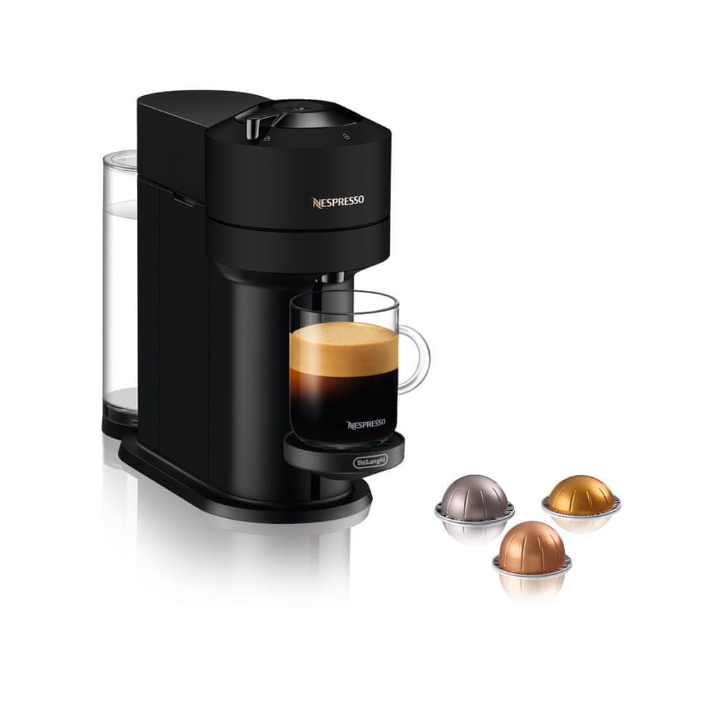 Levně Nespresso kávovar na kapsle De´Longhi Vertuo Next, Matt Black ENV120.BM
