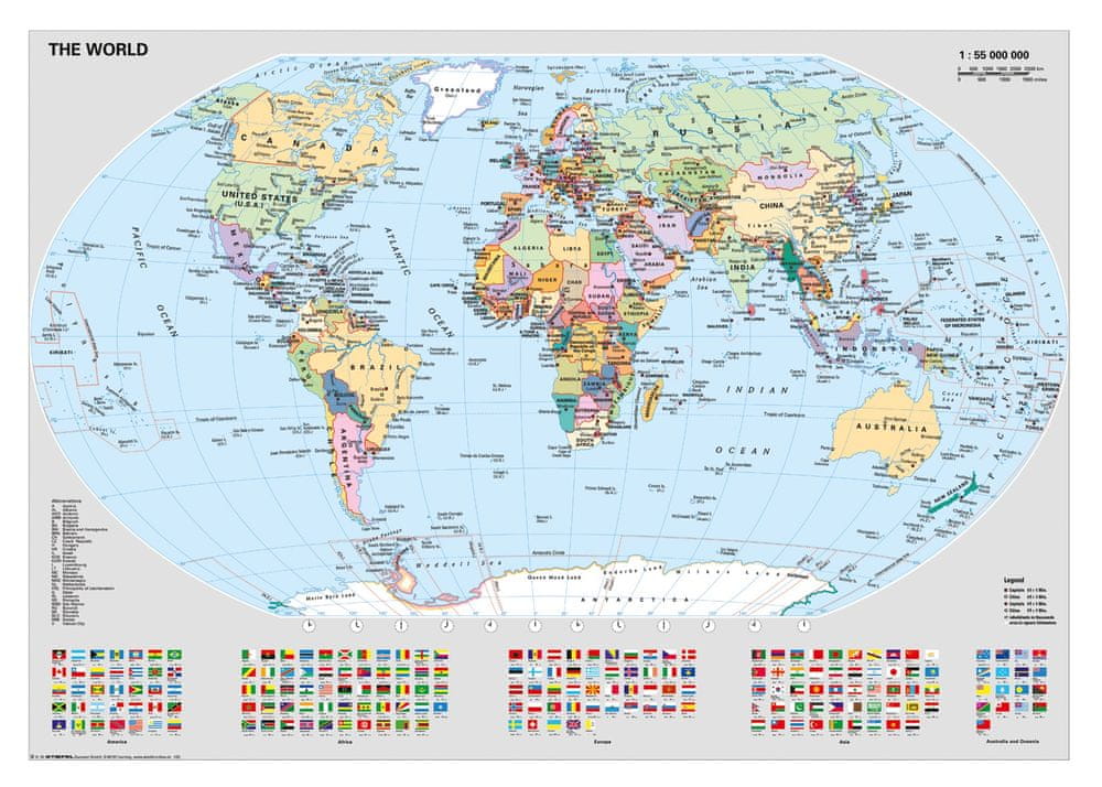 Levně Ravensburger Politická mapa světa 1000 dílků