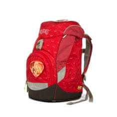 Ergobag Školní batoh pro prvňáčky Ergobag prime - Červený s korunkami