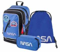 BAAGL Školní batoh v setu Baagl Cubic NASA - 3 díly