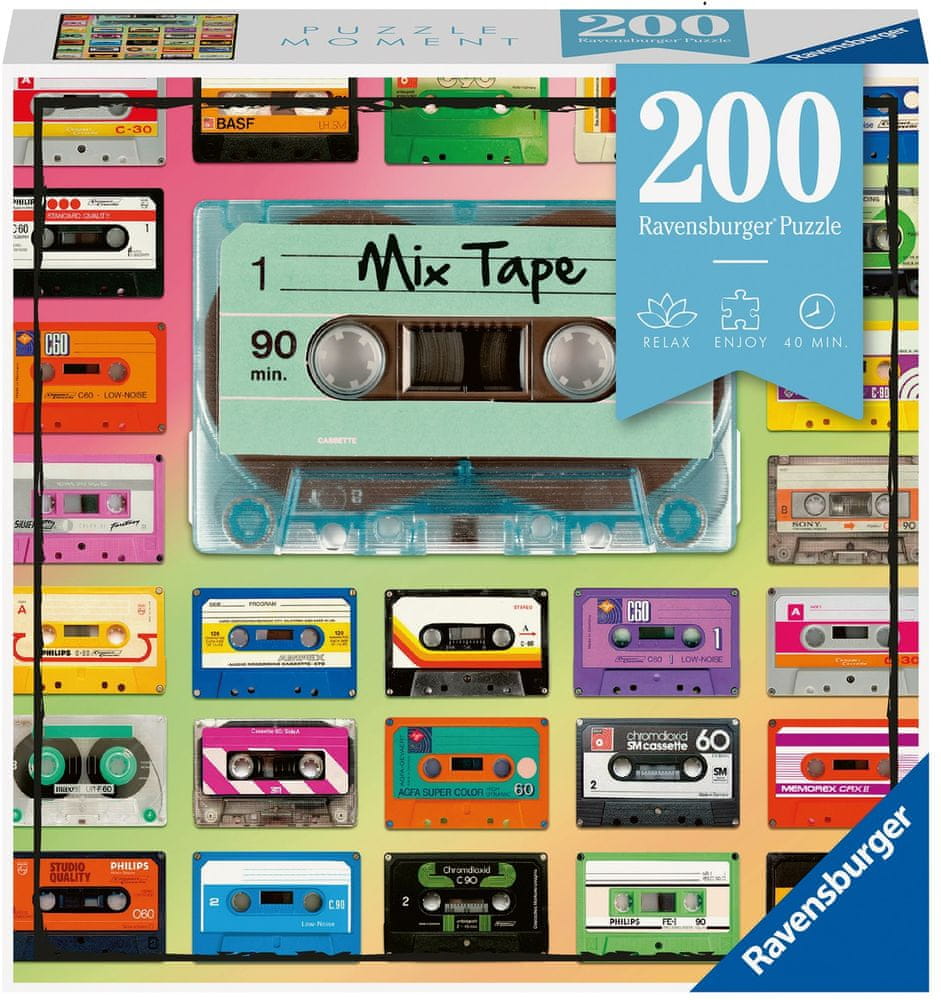 Ravensburger Puzzle 129621 Kazetový mix 200 dílků