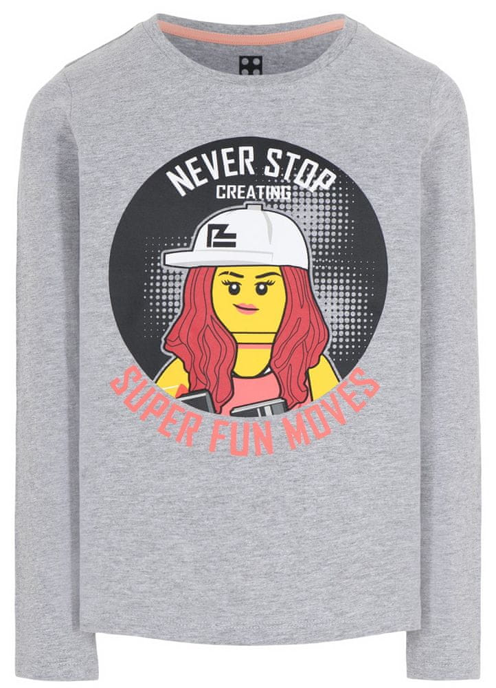 LEGO Wear dívčí tričko LW-12010170_1 šedá 104