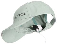 SIXTOL Kšiltovka s LED světlem B-CAP 25lm, nabíjecí, USB, univerzální velikost, zelená