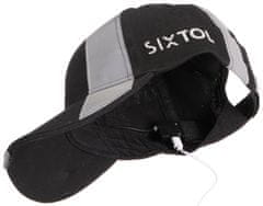 SIXTOL Reflexní kšiltovka s LED světlem B-CAP SAFETY 25lm, nabíjecí, USB, uni velikost, černá