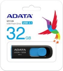 Adata UV128 32GB černá/modrá (AUV128-32G-RBE)
