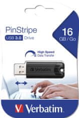 Verbatim PinStripe 16GB černá (49316)