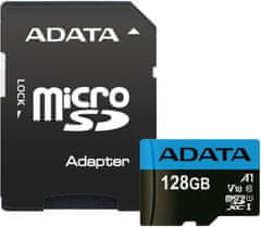 Adata Micro SDXC Premier 128GB 85MB/s UHS-I A1 + SD adaptér (AUSDX128GUICL10A1-RA1)