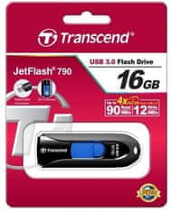 Transcend JetFlash 790 16GB, černo-modrá (TS16GJF790K)