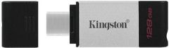 Kingston DataTraveler 80 - 128GB, černá/stříbrná (DT80/128GB)