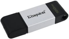 Kingston DataTraveler 80 - 128GB, černá/stříbrná (DT80/128GB)