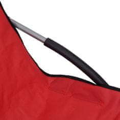 Petromila Skládací plážová křesla 2 ks červená textil