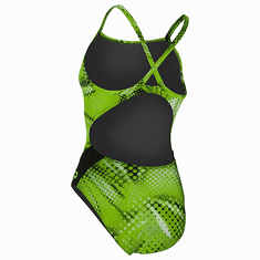 Dívčí plavky MESA LADY MID BACK multicolor/zelená zelená/černá 10 let (140 cm)