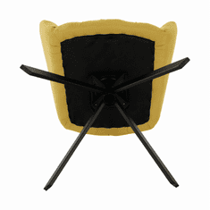 ATAN Designové otočné křeslo KOMODO - žlutá/černá