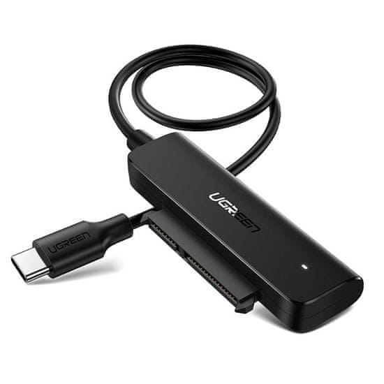Ugreen CM321 adaptér HDD SSD 2.5'' SATA III 3.0 - USB-C 3.2, černý