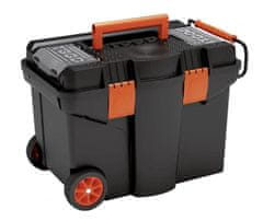 Tood Pojízdný kufr, 580 x 380 x 410 mm, plastový, 2 organizéry, 1 přihrádka
