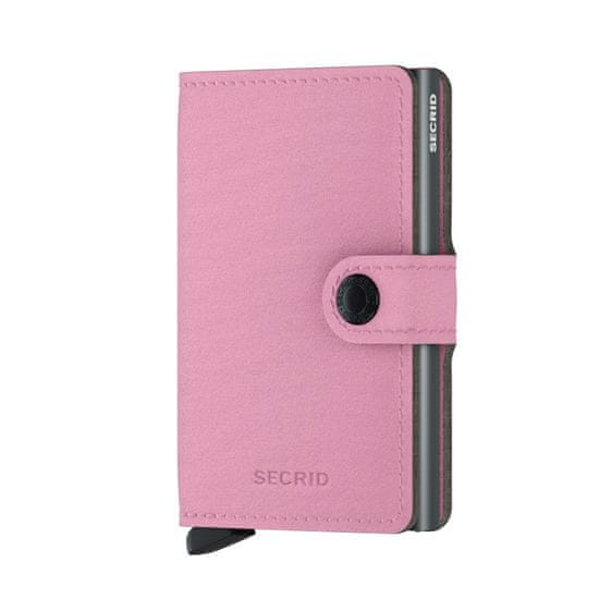 Secrid Růžová kožená peněženka SECRID Miniwallet Yard Rose