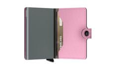 Secrid Růžová kožená peněženka SECRID Miniwallet Yard Rose