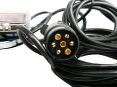 MULTIPA Elektrokabeláž k vleku, sada s LED světly (C-led) s kabeláží 7-pin / 7,5 m, MULTIPA
