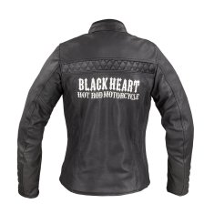 W-TEC Dámská kožená moto bunda Black Heart Raptura (Velikost: XL, Barva: černá)