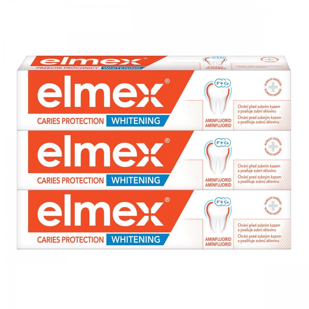Elmex Zubní pasta Caries Protection Whitening 3x 75 ml