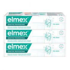Elmex Zubní pasta Sensitive Professional 75 ml tripack
