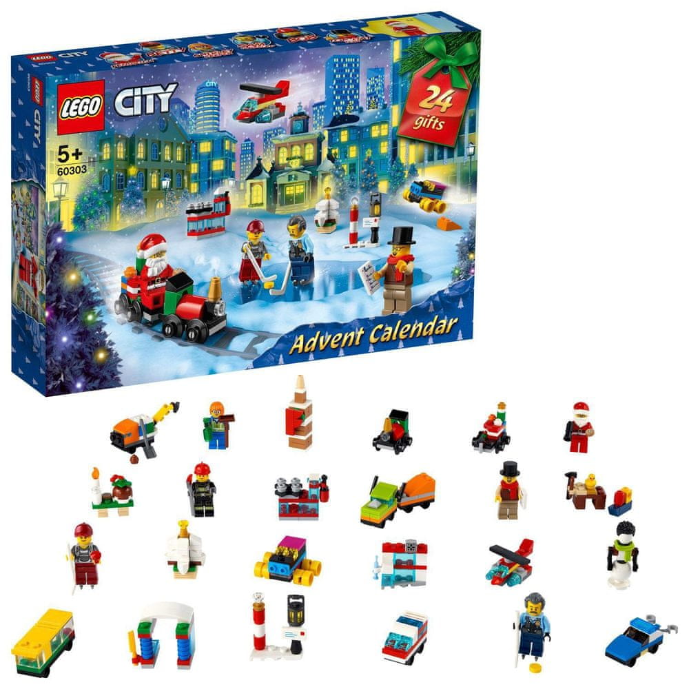 LEGO City 60303 Adventní kalendář LEGO City - rozbaleno