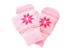ewena Dětské teplé palečkové rukavice s motivem - různé barvy Barva: Růžová ostrá