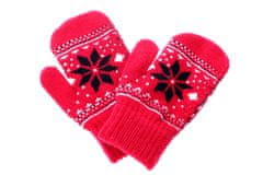 ewena Dětské teplé palečkové rukavice s motivem - různé barvy Barva: Růžová světlá