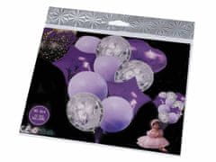 Kraftika 1sada fialová nafukovací balónky s konfetami sada