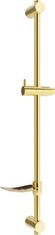 Mexen Df posuvný držák sprchy s mýdlenkou, 80 cm, zlatá (79382-50)