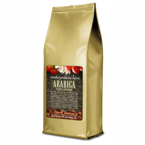 Čerstvá káva ARABICA PURE 100% 1 kg zrno