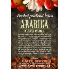 Čerstvá káva ARABICA PURE 100% 250 g mletá na espresso a moka kávu