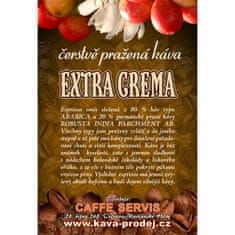 Čerstvá káva EXTRA CREMA 250 g 80% Arabica 20% Robusta mletá na espresso a moka kávu