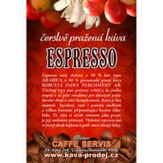 Čerstvá káva ESPRESSO 250 g 50% Arabica 50% Robusta jemně mletá na tureckou kávu